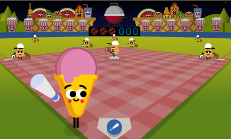 Google Doodle Baseball