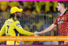 Chennai Super Kings vs Sunrisers Hyderabad Match Scorecard